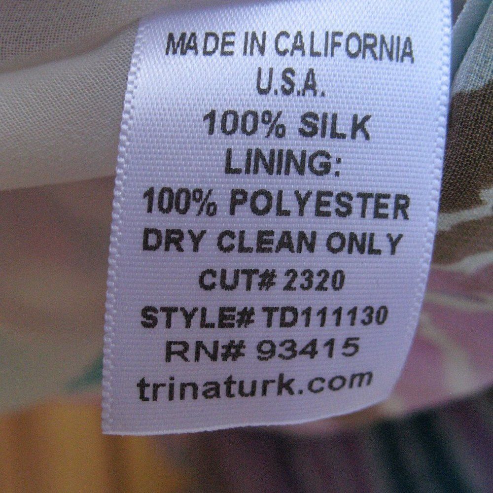 NWT Trina Turk Silk Dress - Picture 9 of 11